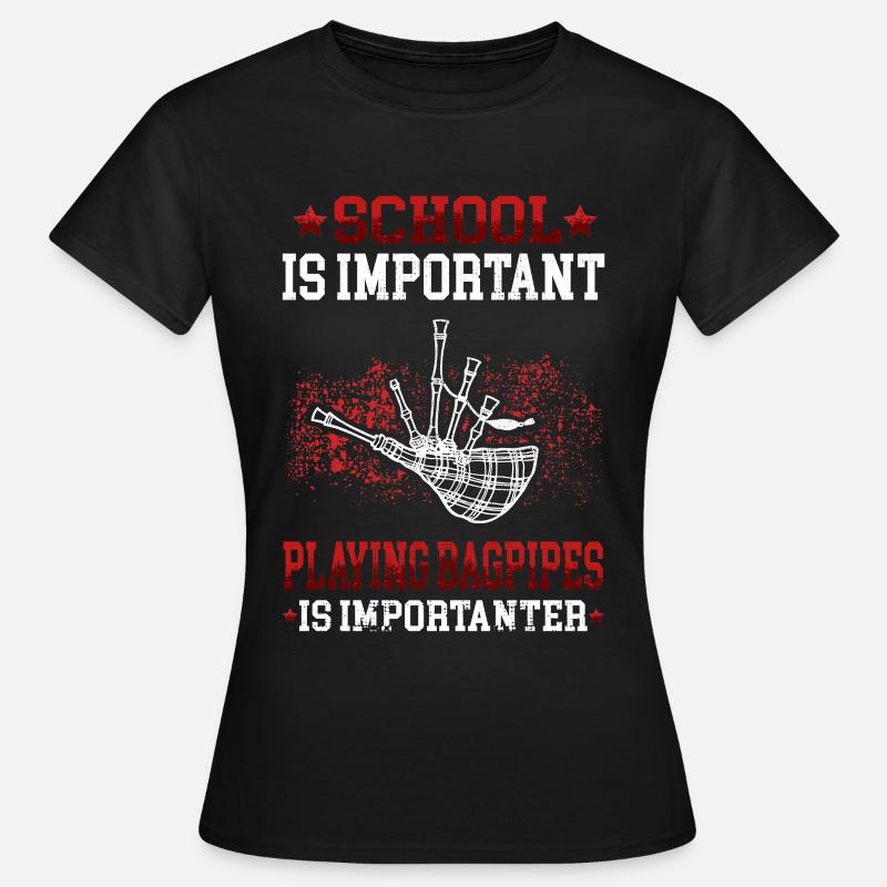 La cornemuse est importante la cornemuse - T-shirt Femme - noir