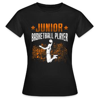 Basketteur junior Basketteur - T-shirt Femme - noir - Devant - AI Model Female 172 dark (172cm)