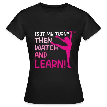 Baton Twirling Trainerin Majorette Stabdrehen - Frauen T-Shirt - Schwarz - Vorne - AI Model Female 172 dark (172cm)