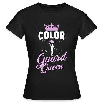 Color Guard Queen Gymnastics Dance - T-shirt Femme - noir - Devant - AI Model Female 172 dark (172cm)