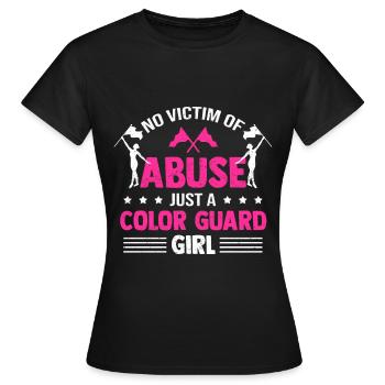 Color Guard Danse de gymnastique amusante - T-shirt Femme - noir - Devant - AI Model Female 172 dark (172cm)