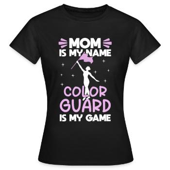Color Guard Mom Gymnastics Dance - T-shirt Femme - noir - Devant - AI Model Female 172 dark (172cm)