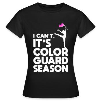 Color Guard Saison Gymnastique Danse - T-shirt Femme - noir - Devant - AI Model Female 172 dark (172cm)