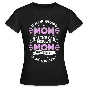 Color Guard Mama Dance Garde de couleur - T-shirt Femme - noir - Devant - AI Model Female 172 dark (172cm)