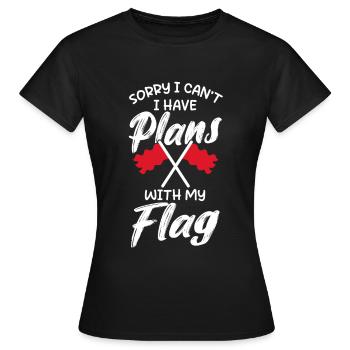 Color Guard Gymnastique Flag Dance - T-shirt Femme - noir - Devant - AI Model Female 172 dark (172cm)