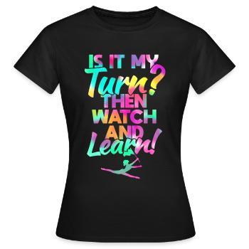 Formateur de danse Color Guard Training - T-shirt Femme - noir - Devant - AI Model Female 172 dark (172cm)