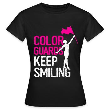 Color Guard Danse de gymnastique amusante - T-shirt Femme - noir - Devant - AI Model Female 172 dark (172cm)