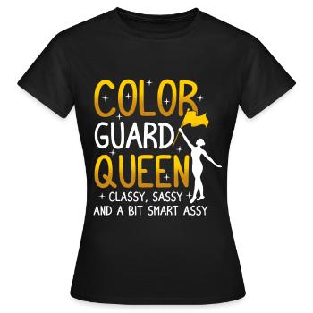 Color Guard Queen Dance Funny - T-shirt Femme - noir - Devant - AI Model Female 172 dark (172cm)