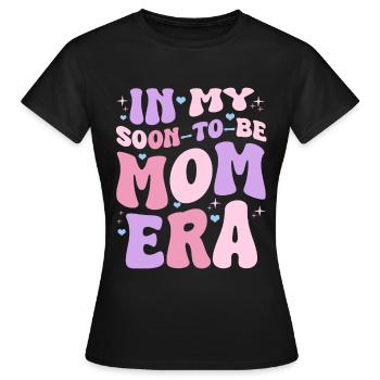 Maman Enceinte Grossesse - T-shirt Femme - noir - Devant - AI Model Female 172 dark (172cm)