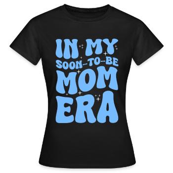 Maman Enceinte Grossesse Garçon - T-shirt Femme - noir - Devant - AI Model Female 172 dark (172cm)