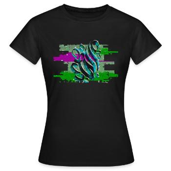 Digital cal1 - Women's T-Shirt - black - Front - AI Model Female 172 dark (172cm)