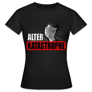 Alter Katastrophe in der Werkstatt mit Buddies. - Frauen T-Shirt - Schwarz - Vorne - AI Model Female 172 dark (172cm)
