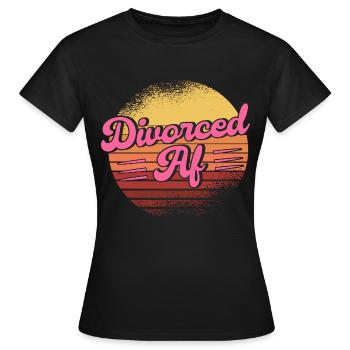 Divorce Divorcé Divorcé Cadeau - T-shirt Femme - noir - Devant - AI Model Female 172 dark (172cm)