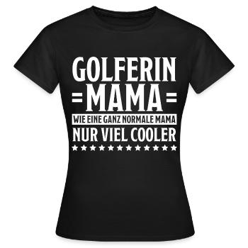 Golferin Minigolf Golf Spruch Golferin Geschenk - Frauen T-Shirt - Schwarz - Vorne - AI Model Female 172 dark (172cm)