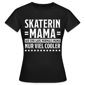 Skaterin Lustiger Spruch Skating Skaterin Geschenk - Frauen T-Shirt - Schwarz - Vorne - AI Model Female 172 dark (172cm)
