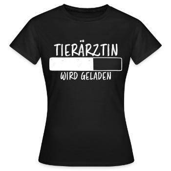 Tierärztin Spruch Job Lustiges Tierärztin Geschenk - Frauen T-Shirt - Schwarz - Vorne - AI Model Female 172 dark (172cm)