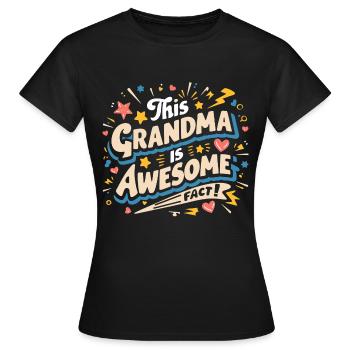 Grand-mère est la meilleure arrière-grand-mère - T-shirt Femme - noir - Devant - AI Model Female 172 dark (172cm)