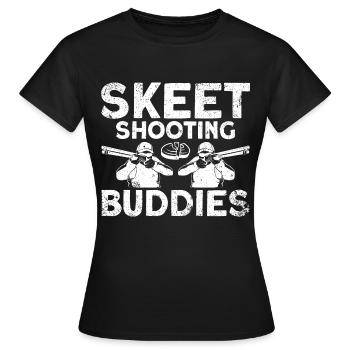 Club de tir Tir au pigeon d’argile Tir Sports Cadeau - T-shirt Femme - noir - Devant - AI Model Female 172 dark (172cm)