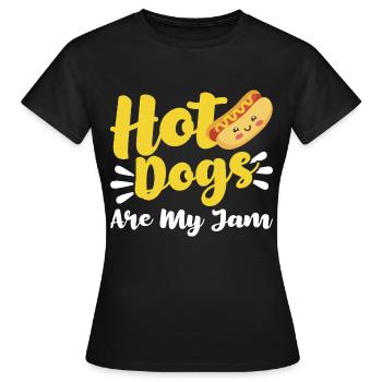 Hot Dogs sind meine Marmelade Hot Dog Geschenk - Frauen T-Shirt - Schwarz - Vorne - AI Model Female 172 dark (172cm)