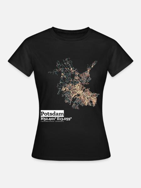 Potsdam Basic Pastels - Frauen T-Shirt - Schwarz