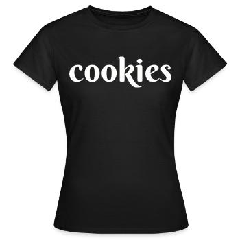 Cookies Cookie Lovers - Frauen T-Shirt - Schwarz - Vorne - AI Model Female 172 dark (172cm)