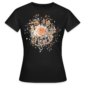 ROSE-rose-rose - T-shirt Femme - noir - Devant - AI Model Female 172 dark (172cm)
