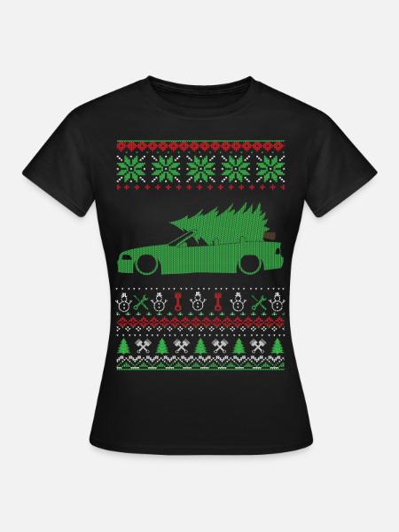 Christmas Ugly Sweater - Frauen T-Shirt - Schwarz