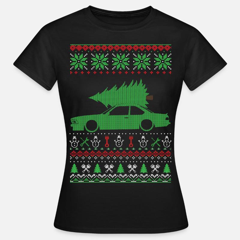 Pull moche de Noël - T-shirt Femme - noir