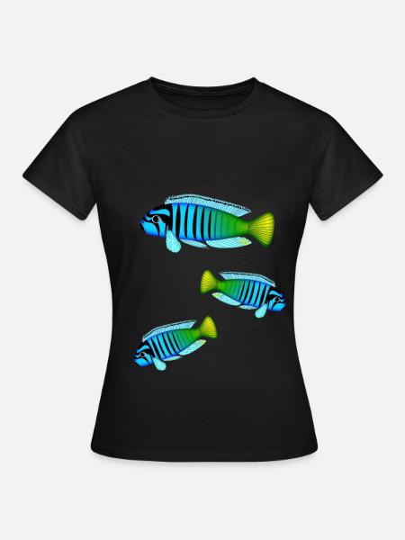Fisch Barsch Bunt Barsche Afrikanische Malawi - Frauen T-Shirt - Schwarz