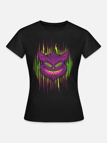 Böse Katze - Frauen T-Shirt - Schwarz