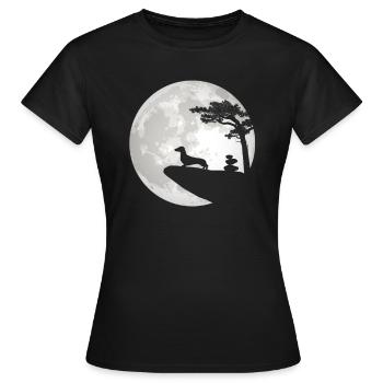 Teckel Hund Spruch - Dachshund & Dackel - Frauen T-Shirt - Schwarz - Vorne - AI Model Female 172 dark (172cm)