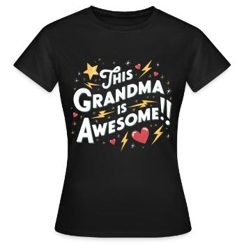 Grand-mère est la meilleure arrière-grand-mère - T-shirt Femme - noir - Devant - AI Model Female 172 dark (172cm)