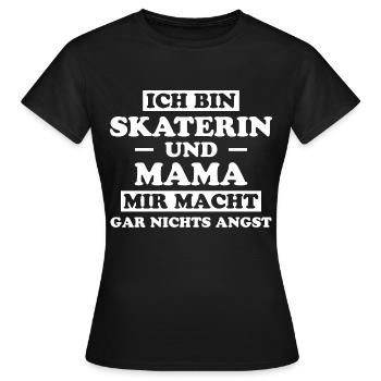 Skaterin Lustiger Spruch Skating Skaterin Geschenk - Frauen T-Shirt - Schwarz - Vorne - AI Model Female 172 dark (172cm)