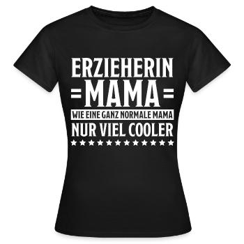 Erzieherin Spruch Job Lustiges Erzieherin Geschenk - Frauen T-Shirt - Schwarz - Vorne - AI Model Female 172 dark (172cm)