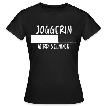 Joggerin Spruch Laufen Joggen Joggerin Geschenk - Frauen T-Shirt - Schwarz - Vorne - AI Model Female 172 dark (172cm)