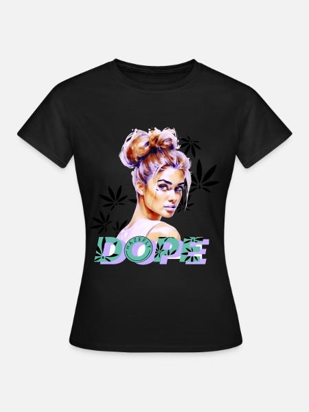LADYLIKE HANFBLATT HAZEFLY - Frauen T-Shirt - 