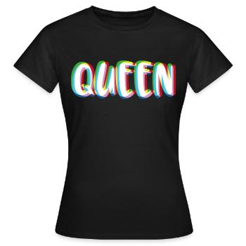 Roi - look partenaire reine - T-shirt Femme - noir - Devant - AI Model Female 172 dark (172cm)