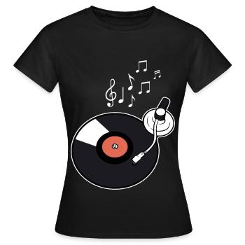 Platines - T-shirt Femme - noir - Devant - AI Model Female 172 dark (172cm)