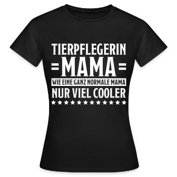 Tierpflegerin Spruch Lustig Tierpflegerin Geschenk - Frauen T-Shirt - Schwarz - Vorne - AI Model Female 172 dark (172cm)