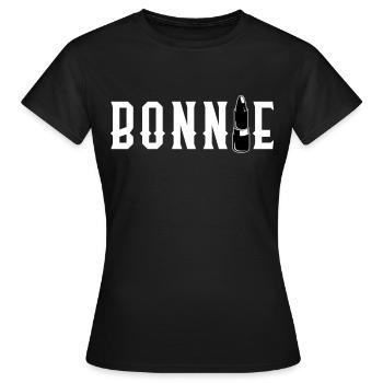 Bonnie & Clyde Partnerlook - Frauen T-Shirt - Schwarz - Vorne - AI Model Female 172 dark (172cm)