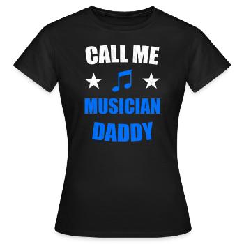 Père de la musique - T-shirt Femme - noir - Devant - AI Model Female 172 dark (172cm)