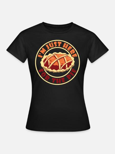 Pumpkin Pie At Just Here for the Pie Thanksgiving - Women's T-Shirt - black