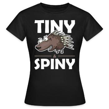 Rongeur épineux Porc-épic minuscule et épineux - T-shirt Femme - noir - Devant - AI Model Female 172 dark (172cm)