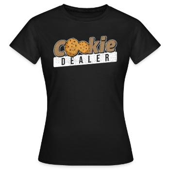 Biscuits Dealer Baking - T-shirt Femme - noir - Devant - AI Model Female 172 dark (172cm)