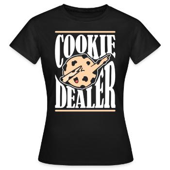 Biscuits Dealer Baking - T-shirt Femme - noir - Devant - AI Model Female 172 dark (172cm)