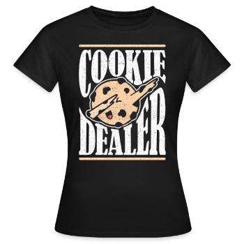 Biscuits Dealer Baking - T-shirt Femme - noir - Devant - AI Model Female 172 dark (172cm)