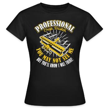 Tu ne me vois pas Tu sais que j’étais là Pulvérisateur - T-shirt Femme - noir - Devant - AI Model Female 172 dark (172cm)