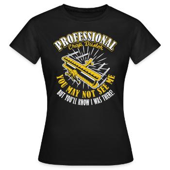 Tu ne me vois pas Tu sais que j’étais là Pulvérisateur - T-shirt Femme - noir - Devant - AI Model Female 172 dark (172cm)
