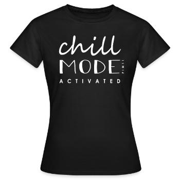 Chillmode activated (white) - Women's T-Shirt - black - Front - AI Model Female 172 dark (172cm)