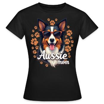 Aussie Mom - Women's T-Shirt - black - Front - AI Model Female 172 dark (172cm)